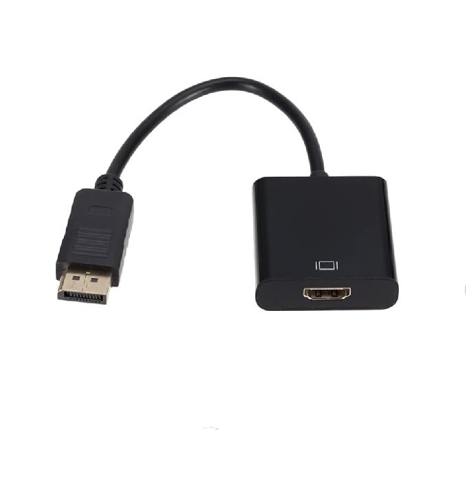 Cabo Adaptador Conversor DisplayPort para HDMI - 15cm (DisplayPort M X HDMI F)