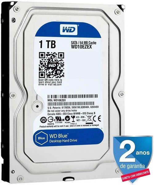 Hd 1 Tb Western Digital Sata Iii 7200 Rpm Wd10eurx 64mb - Imagem 3