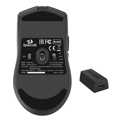 Mouse Redragon King Pro 4k Preto - Imagem 2