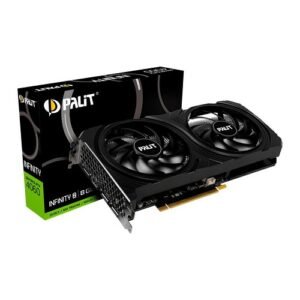 Placa de vídeo Palit GeForce RTX 4060 Infinity 2, 8 GB, GDDR6, 128 bits, NE64060019P1-1070L-NAC