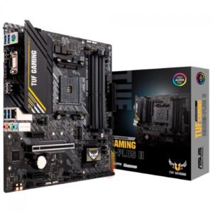 Placa-Mãe ASUS TUF Gaming B450M-Plus II, AMD AM4, mATX, DDR4, Preto - 90MB1620-M0EAY0