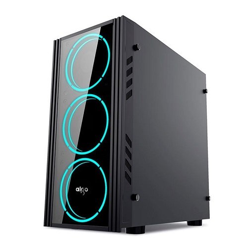 Gabinete Gamer Aigo Black Technology Mini Preto, BLACK-TECHNOLOGY-MINI - Imagem 4