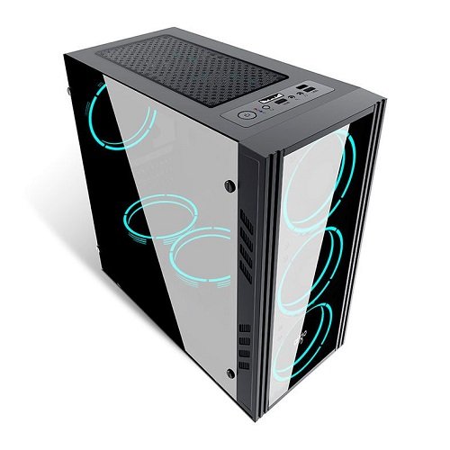 Gabinete Gamer Aigo Black Technology Mini Preto, BLACK-TECHNOLOGY-MINI - Imagem 2