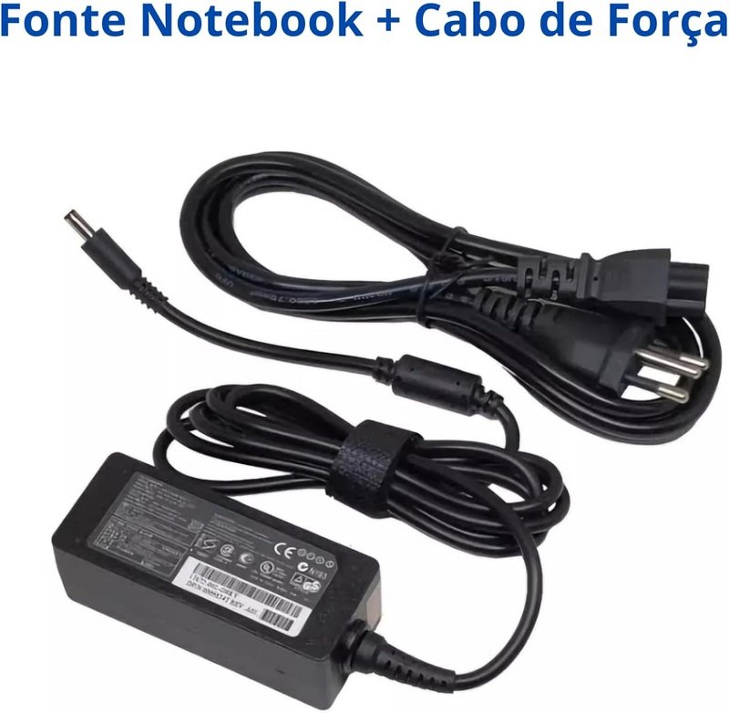 Fonte Compatível p/Notebook Dell Plug 4.5 x 3.0mm 45W Bivolt – Reposição para Inspiron, Latitude, XPS e Vostro - Imagem 3