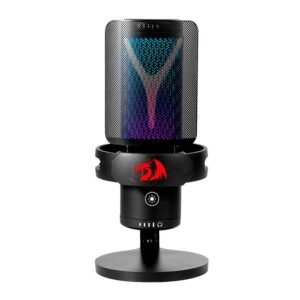 Microfone Redragon Fenris, RGB, USB-C, Preto, GM301