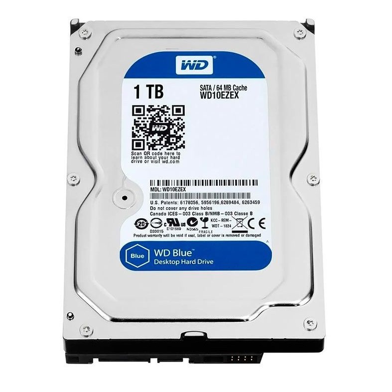 Hd 1 Tb Western Digital Sata Iii 7200 Rpm Wd10eurx 64mb
